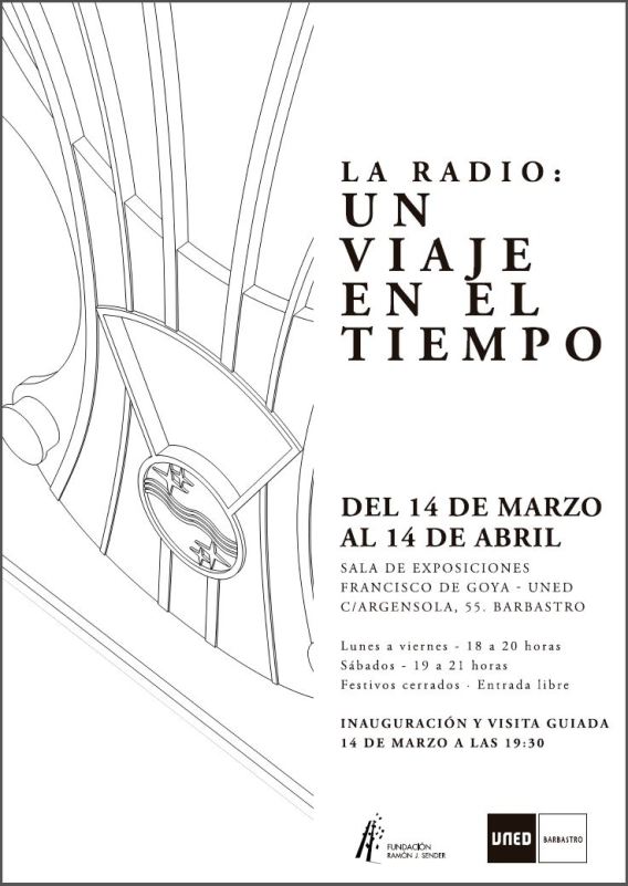 Cartel exposición La radio: Un viaje en el tiempo