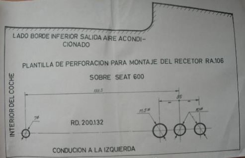 Plantilla Auto radio Marconi
